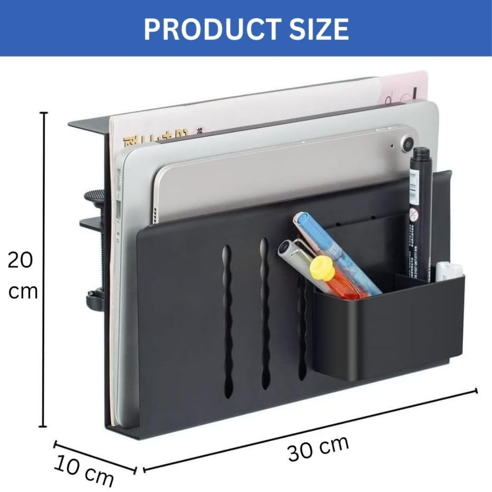 Under Desk Side Laptop Holder Storage With No Drill Cable Management Tray And Pen For Office Home