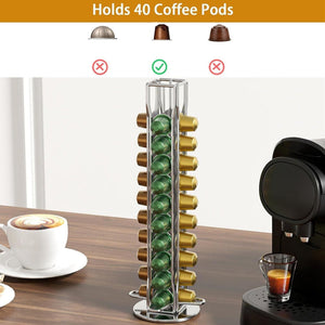 Coffee Pods Holder Storage Compatible With 40 Nespresso