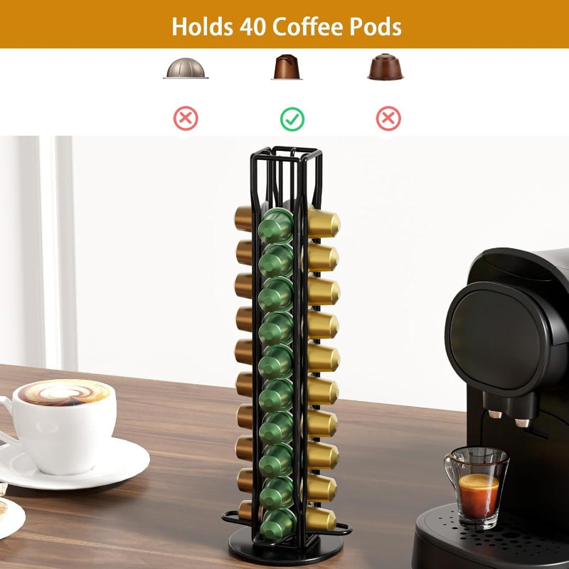 Coffee Pods Holder Storage Compatible With 40 Nespresso