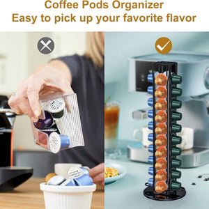 Coffee Pods Holder Storage Compatible With 40 Nespresso