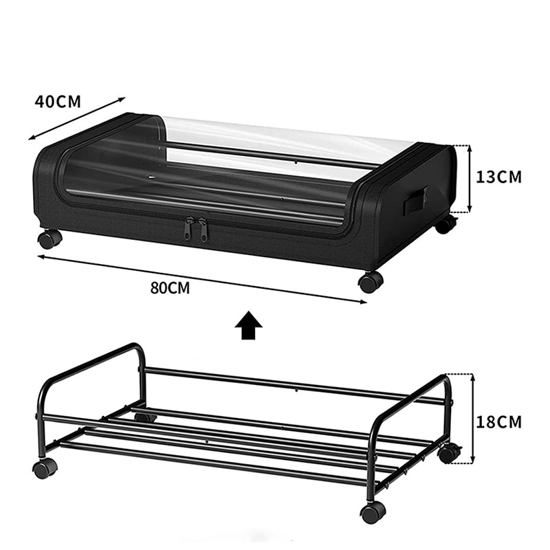 Xxl Under Bed Rolling Storage Containers With 50L Large Capacity And Wheels