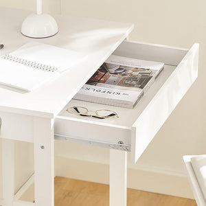 Small White Desk With Drawer Hooks