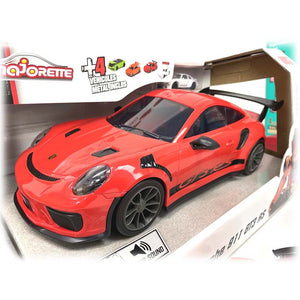 Majorette Porsche 911 Gt3 Rs Carry Case Playset Including 4X Diecast Model Cars