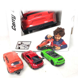 Majorette Porsche 911 Gt3 Rs Carry Case Playset Including 4X Diecast Model Cars