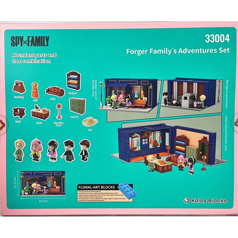 Kalos Spy X Family Forger Family's Adventure Building Block Set Tailor Shop