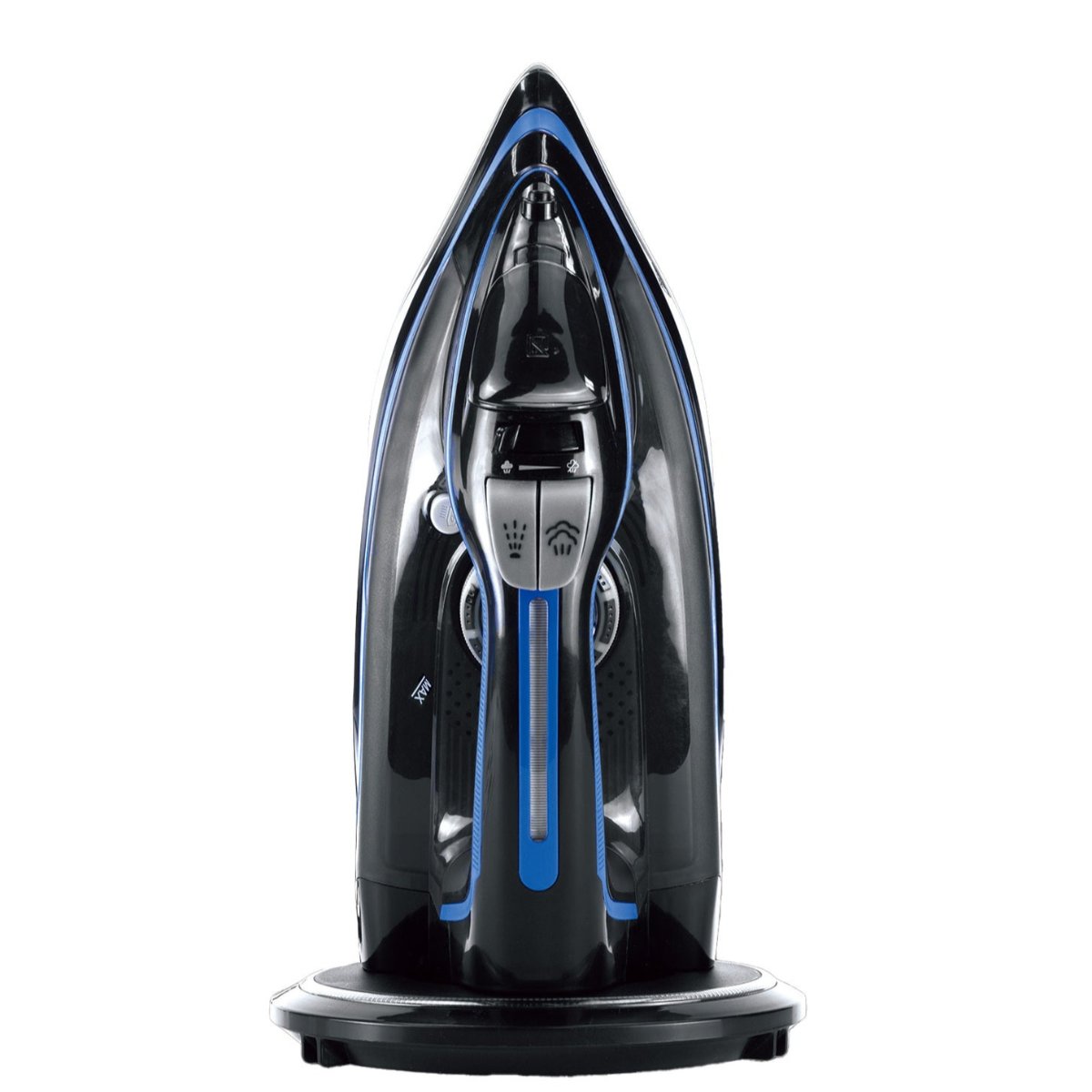 Cordless Steam Iron W/ Ceramic Soleplate 360 Degree Charging Base Self Cleaning