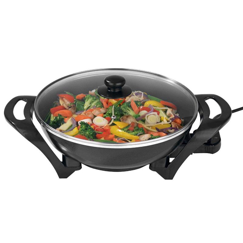 Large Electric Wok Non Stick 4.5L Capacity 240 Max