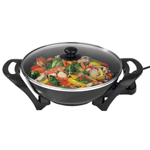 Large Electric Wok Non Stick 4.5L Capacity 240 Max