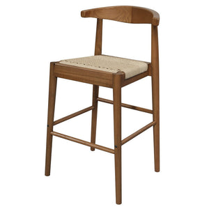 Arden Solid Oak Loom Kitchen Counter Stool (Almond)