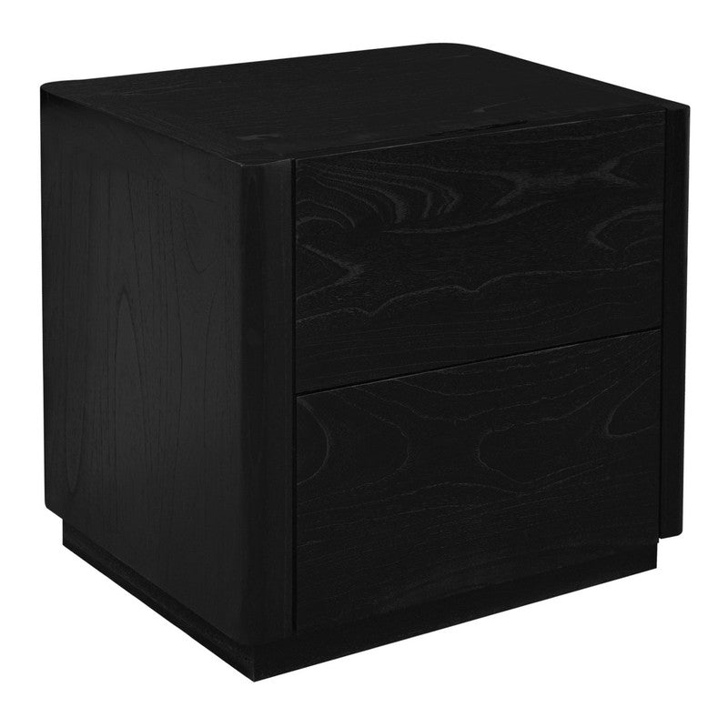 Gatsby 2 Drawer Bedside Table Black