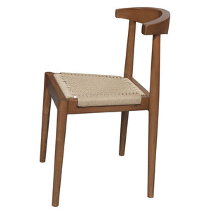 Arden Solid Oak Dining Chair With Loom (Almond)