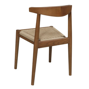 Arden Solid Oak Dining Chair With Loom (Almond)