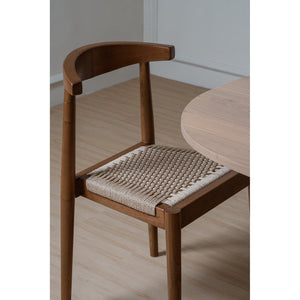 Arden Solid Oak Dining Chair With Loom (Almond)