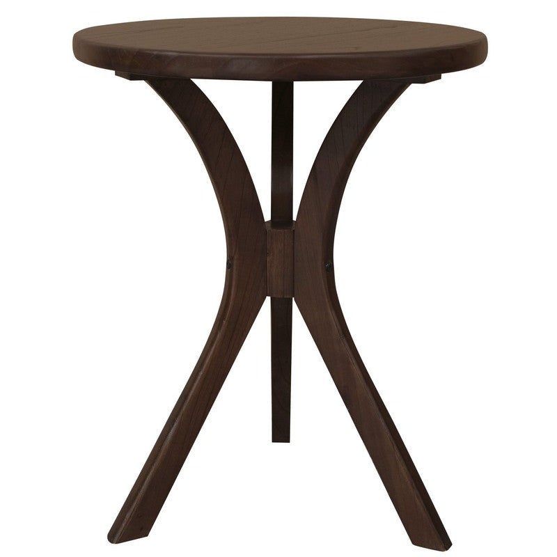 Gatsby Round Side Table Small (Walnut)