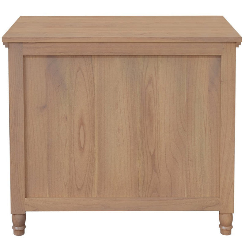 Beau 3 Drawer Solid White Cedar Turn Leg Dresser (Natural)