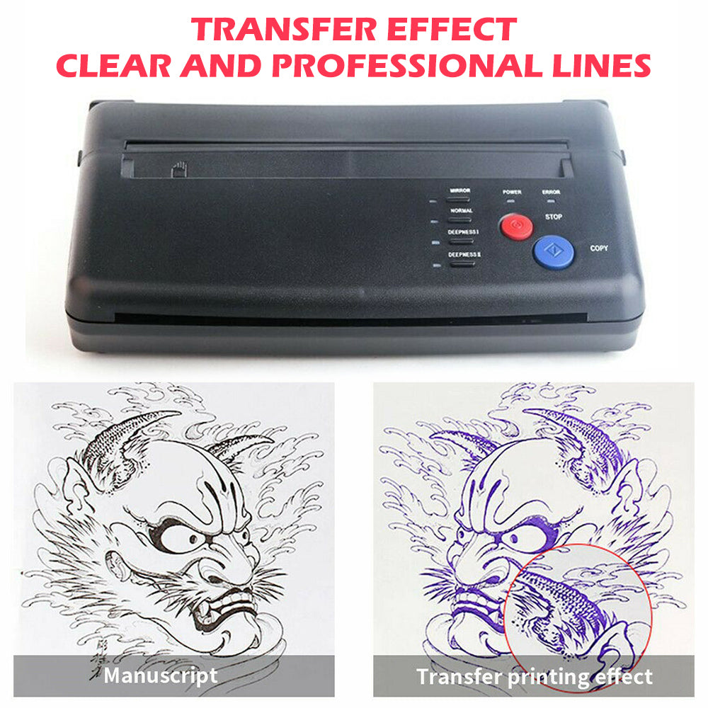 Abs Tattoo Transfer Copier Printer Machine Thermal Stencil Paper Body Art Maker