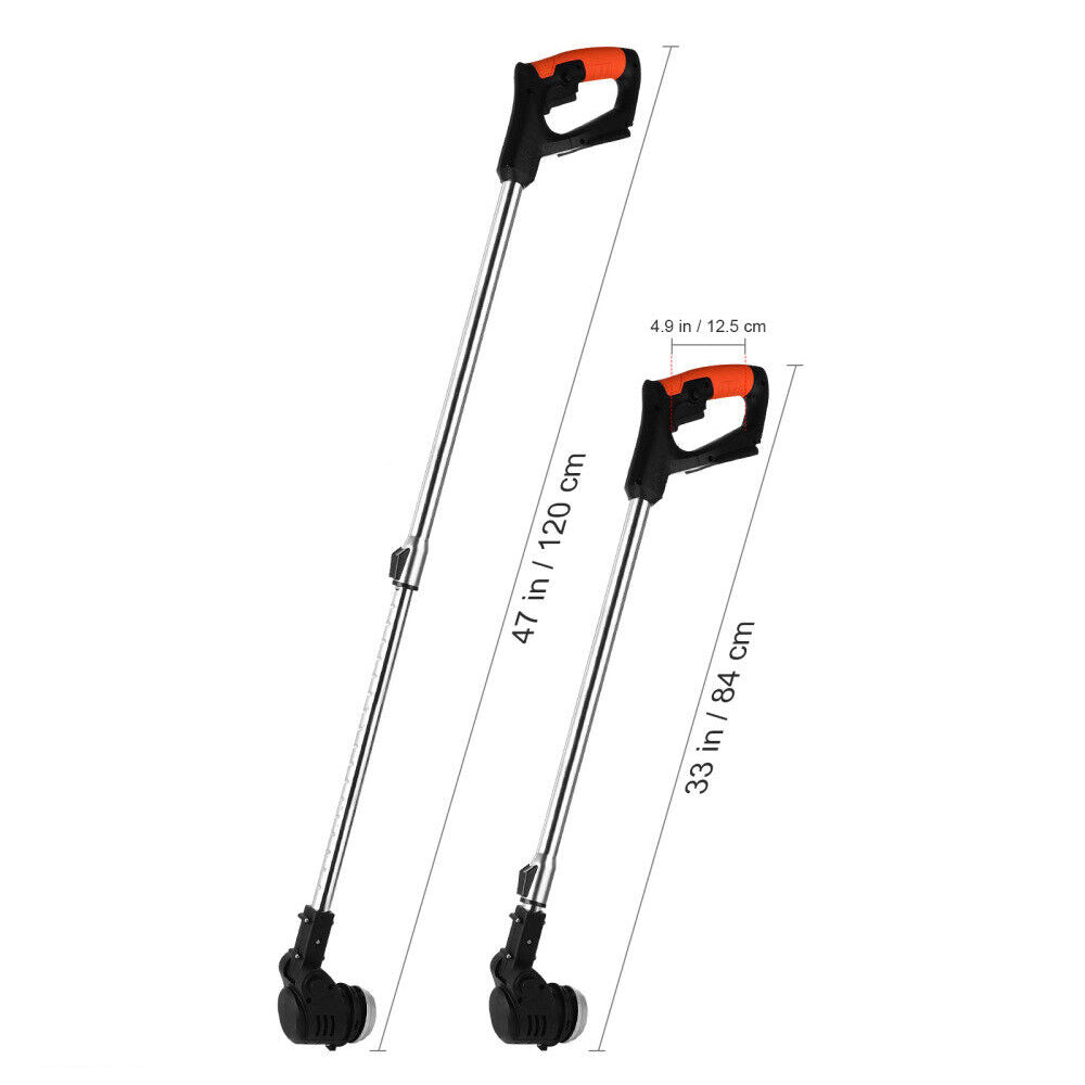 3In1 Cordless Grass Trimmer Lawn Brush Cutter Whipper Snipper With Battery