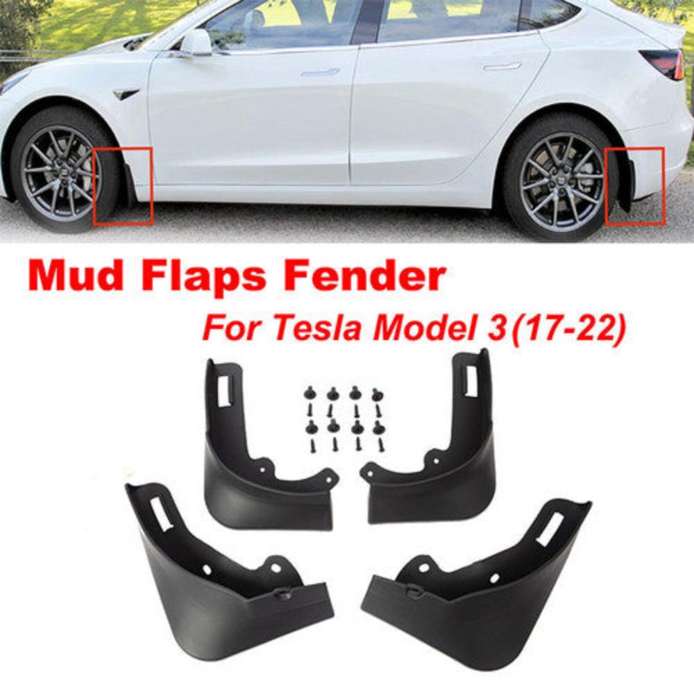 Tesla Model 3 Front And Rear Pp Pvc Fender 4 Fit 3/Y Central Control Storage Box