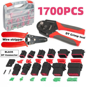 Black1700x Deutsch Dt Connector Kit Genuine Crimp Tool Auto Marine
