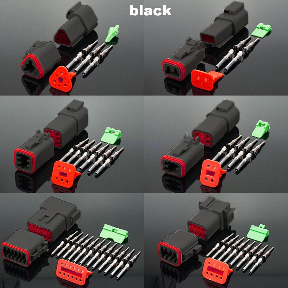 Black1700x Deutsch Dt Connector Kit Genuine Crimp Tool Auto Marine