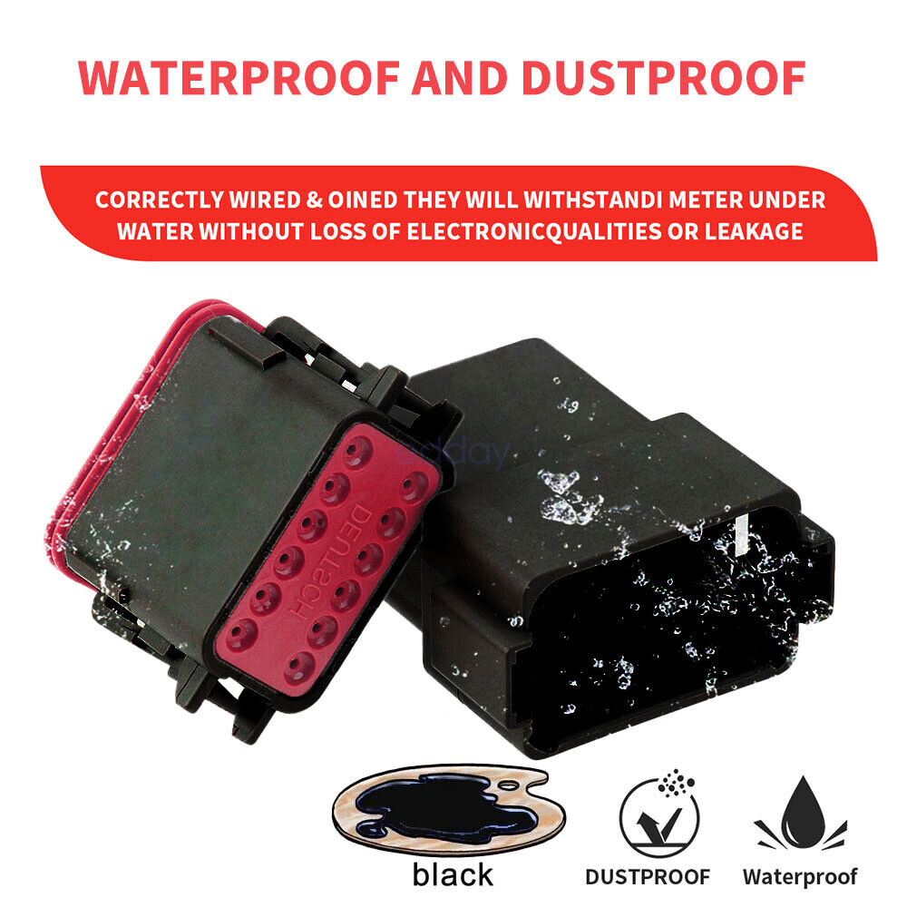 Black1700x Deutsch Dt Connector Kit Genuine Crimp Tool Auto Marine