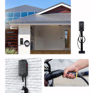 7Kw 1 Phases Ev Charging Station Touch Wallbox With App Control Vehicle Charger