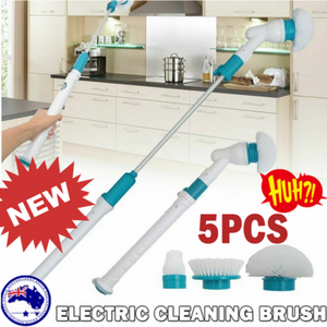 5Pcs Rechargeable Spin Scrubber Electric Turbo Cleaning Brush Cordless Kit