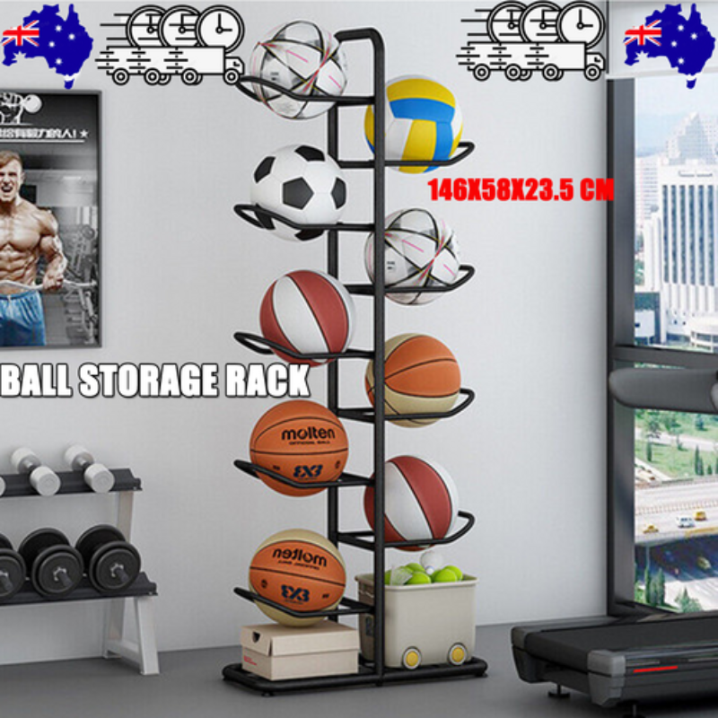 Basketball Soccer Storage Rack Sport Ball Organizer Holder Display Stand