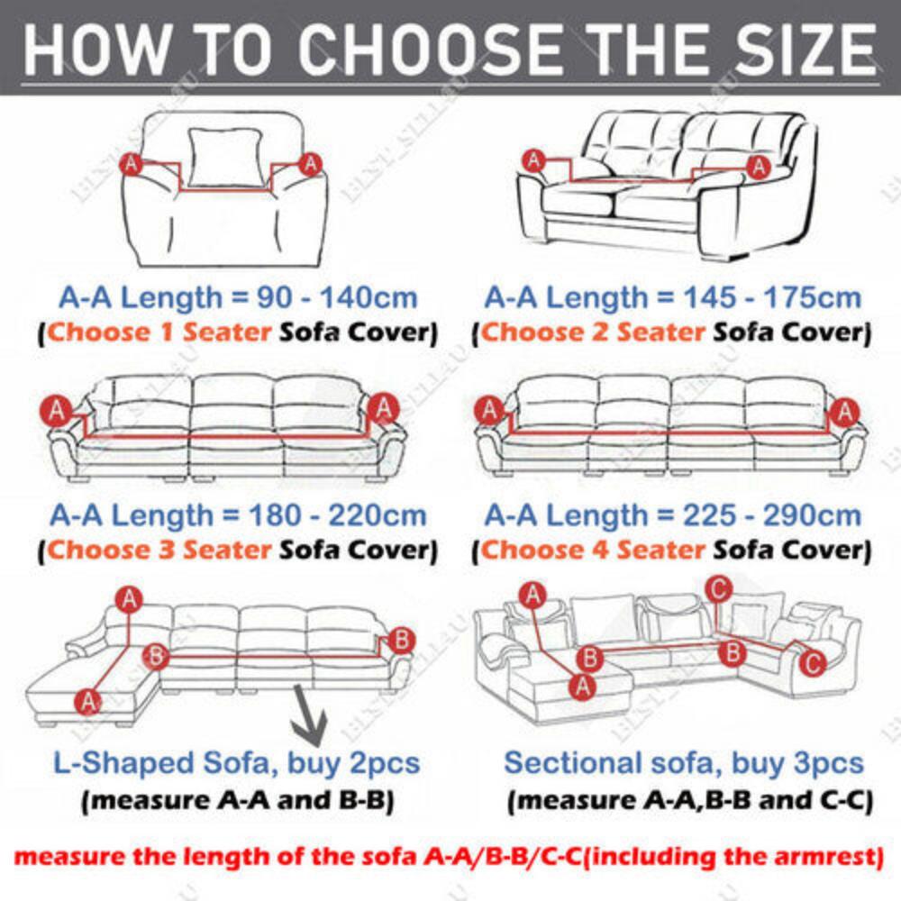 Sofa Covers Seater High Stretch Lounge Slipcover Protector Couch