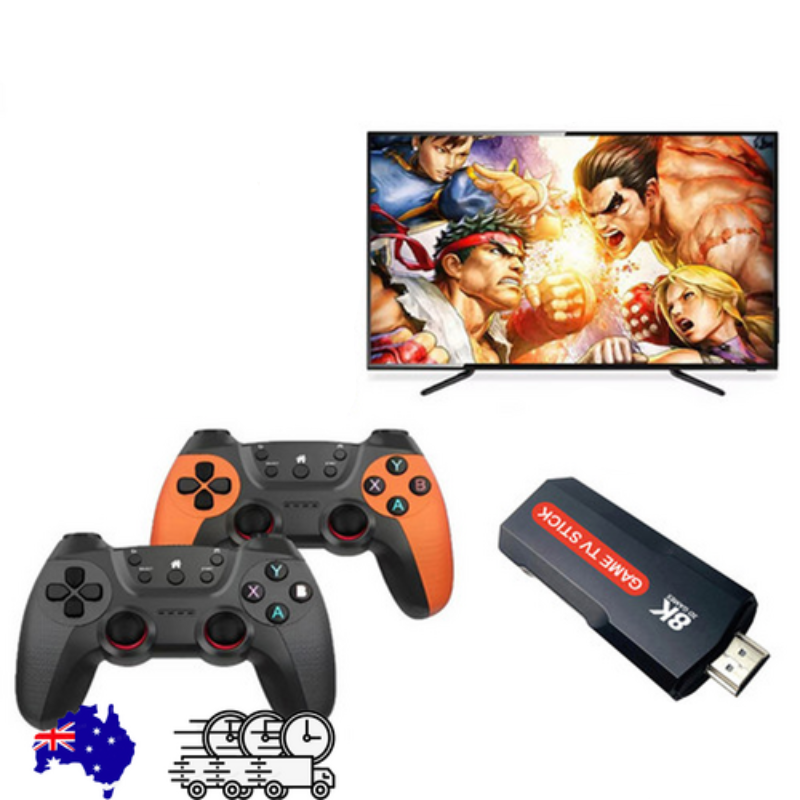 256Gb 2025 New 8K Hdmi Video Game Stick Console 55000+ Wireless Controller