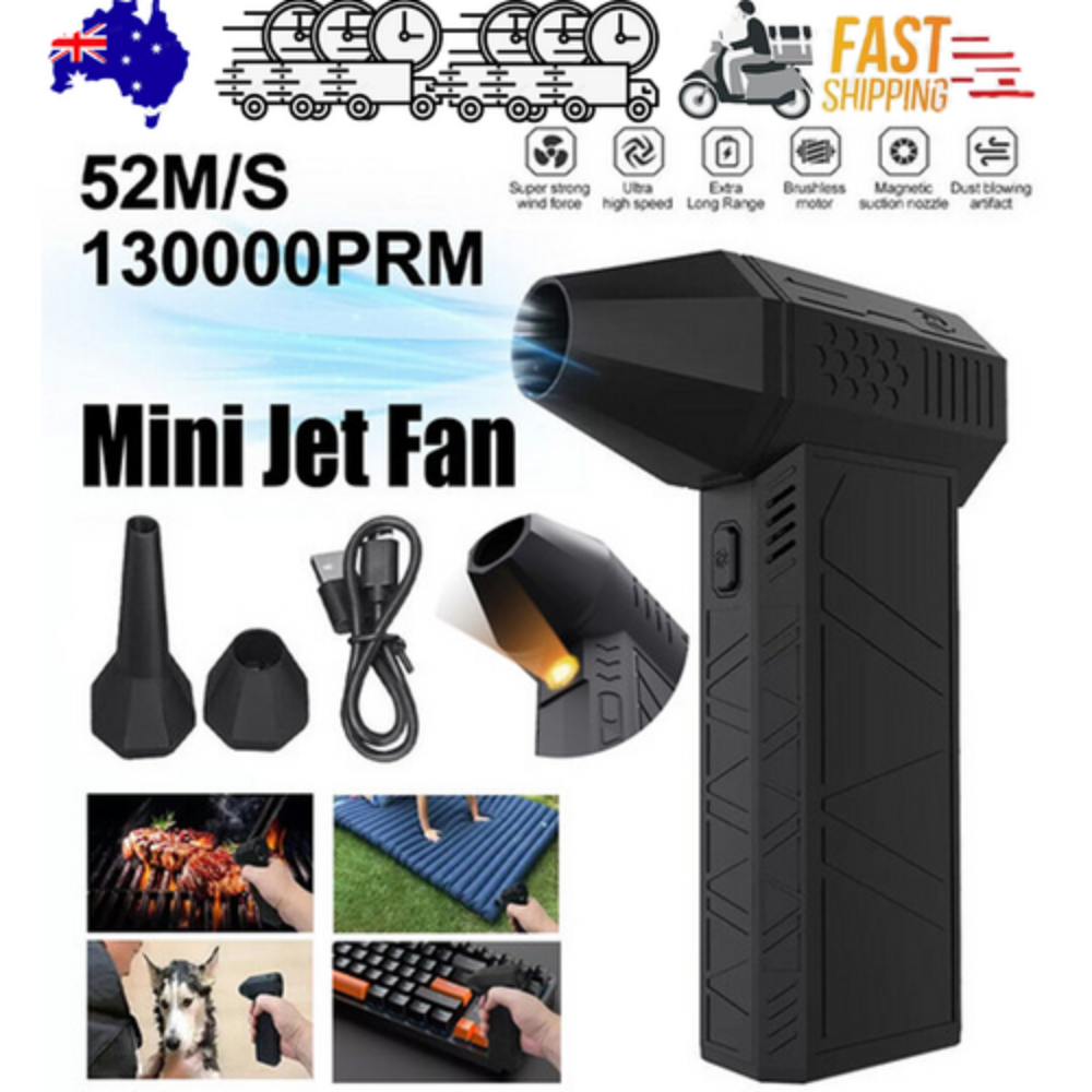 130000 Rpm Powered Mini Jet Fan Dry Blower Turbo Multifunctional