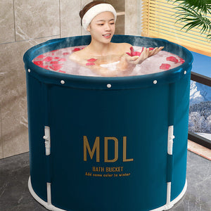 80*65Cm One Click Collapse Portable Foldable Bathtub Water Tube Spa Bucket