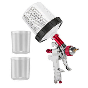 Air Hvlp Spray Gun Paint 600Cc Gravity Feed Cup 1.4Mm 1.7Mm 2Mm Tip Au Stock