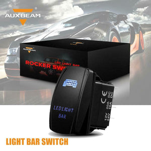 Auxbeam Led Switch+Switching Lines On Off For 12V/24V Car Motorcycles Buses Rvs