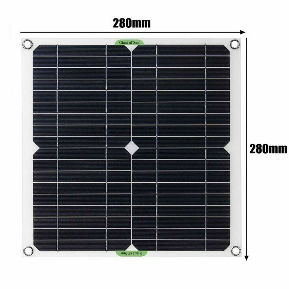 200W 12V Solar Panel Kit With Regulator Watt Mono Caravan Camping Charger