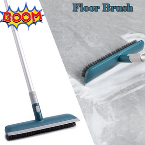 Floor Scrub Brush Push Broom Long Handle For Cleaning Tile Bathroom Tub Patio