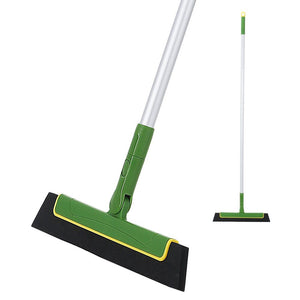 Green Floor Squeegee Wiperbroom Tile Cleaning Household Extendable Handle