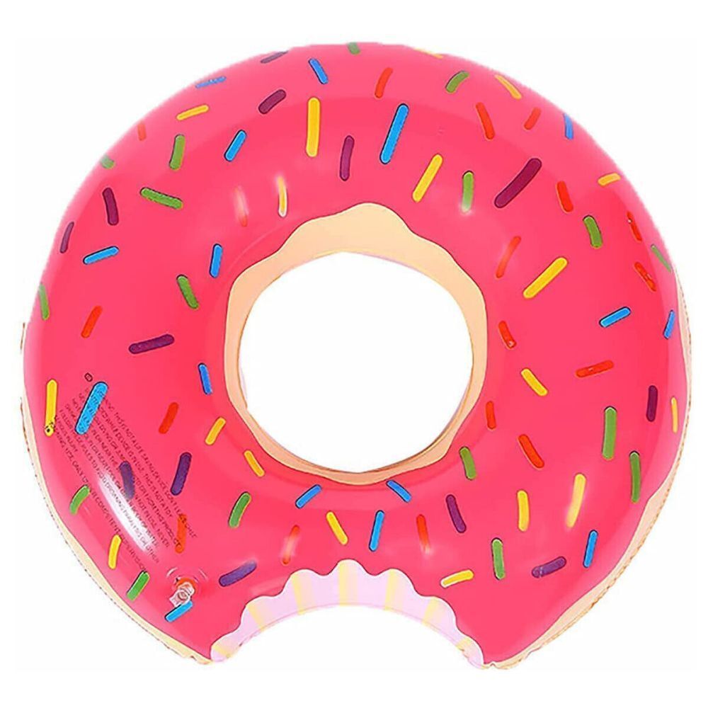 2Pcs Pink Inflatable Giant Donut Swim Ring Float 80Cm