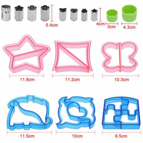 16 Pcs Sandwich Cutter Kids Diy Toast Mold Bread Food Moulds Xmas Gift