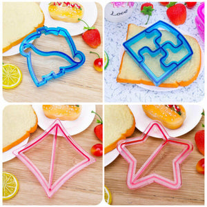 16 Pcs Sandwich Cutter Kids Diy Toast Mold Bread Food Moulds Xmas Gift