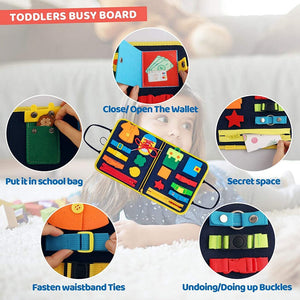 Toddler Busy Board Intelligence Learning Toys Sensory Montessori Kids