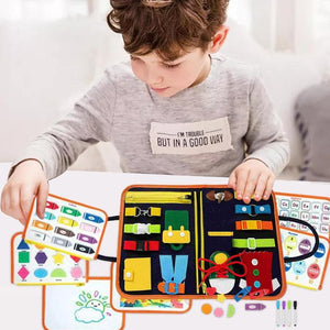 Toddler Busy Board Intelligence Learning Toys Sensory Montessori Kids