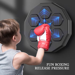 Electronic Music Boxing Wall Target Training Smart Mounted Combat Au With Kids Gloves