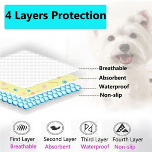 70 X 50Cm Washable Pet Dog Pee Pad Reusable Cat Puppy Training Wee Absorbent Mat Pads Bed