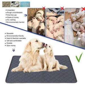 70 X 50Cm Washable Pet Dog Pee Pad Reusable Cat Puppy Training Wee Absorbent Mat Pads Bed