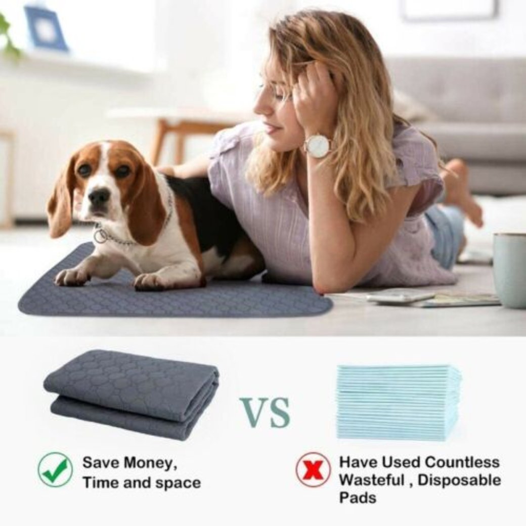 70 X 50Cm Washable Pet Dog Pee Pad Reusable Cat Puppy Training Wee Absorbent Mat Pads Bed