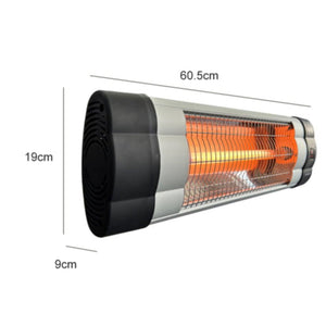 Infrared Electric Wall Heater Patio Bathroom Waterproof Strip With Remote