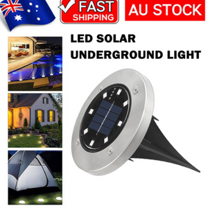 Led Solar Underground Light Waterproof Color Changing Garden Buried Lamp