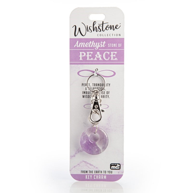 Veile Studios Wishstone Collection Amethyst Key Charm