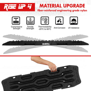 X Bull Recovery Tracks Boards 4Pcs 12T Sand Snow Mud 4Wd Car Truck Riseup